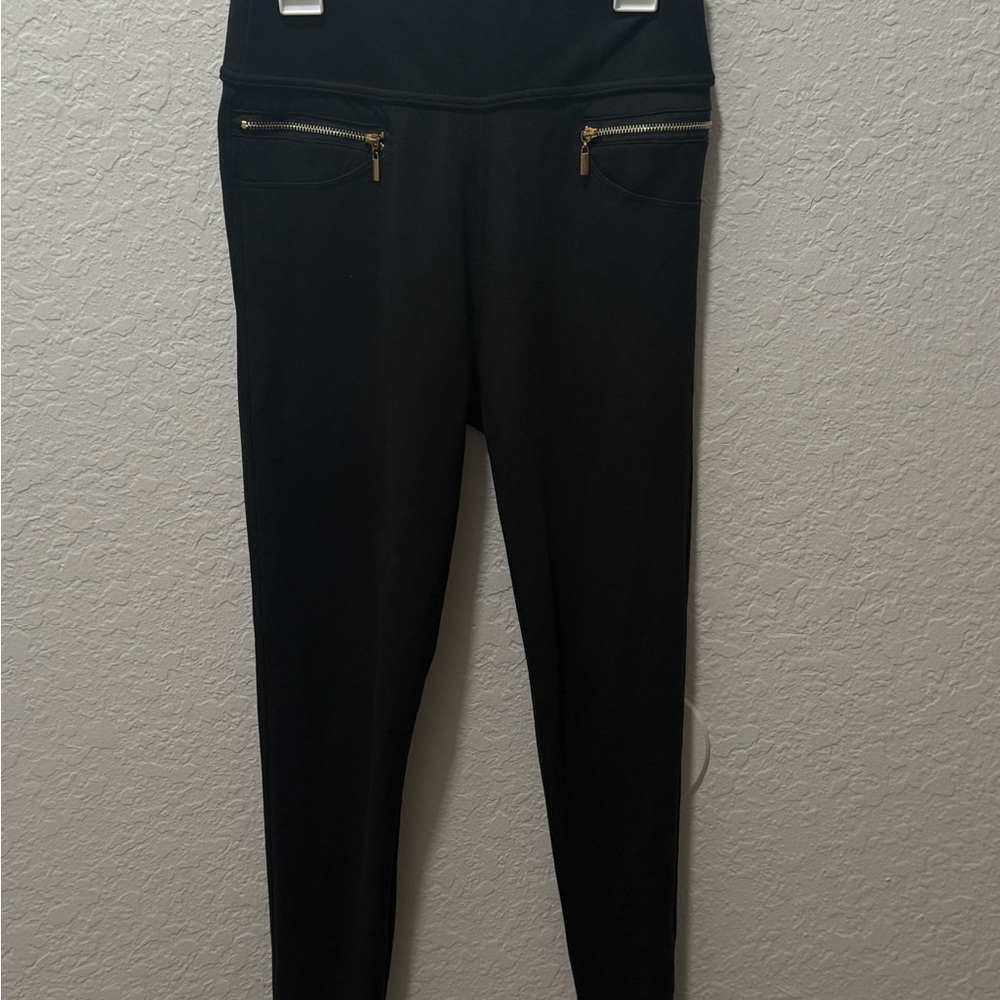 Streetwear Society Black Pants with Gold Zippers